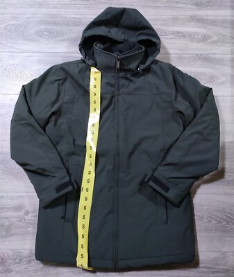 Weatherproof Jacket Mens Small Green Tech Coat Water Resistant Stretch Hooded