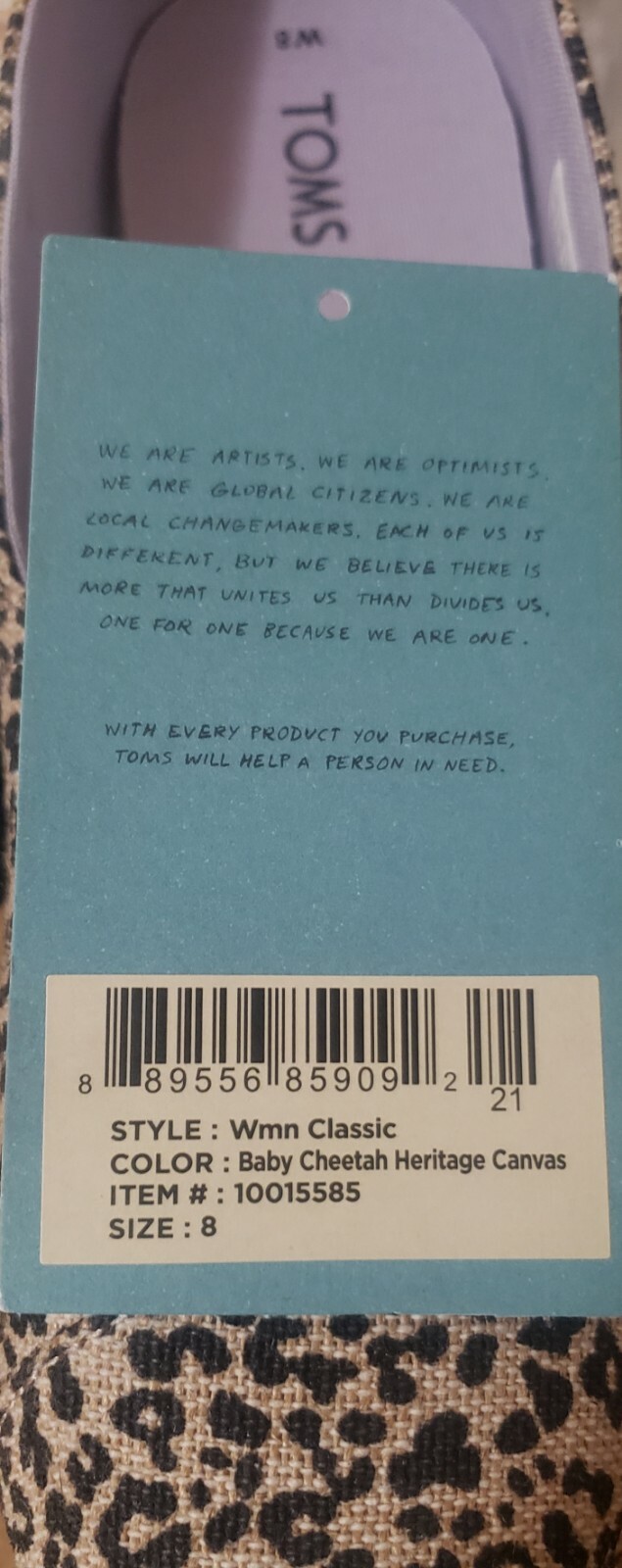 toms baby cheetah women's classics