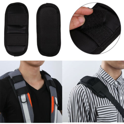 1 Pair Shoulder Pads Non Slip Anti Shock Fastener Belt Cushions Mat For Backpack - Picture 1 of 10