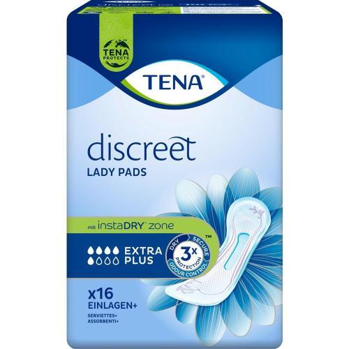TENA LADY Super Einlagen – 168 Stück, Hohe Saugfähigkeit Bei Mittlerer Blasenschwäche, Diskret & Geruchsneutral