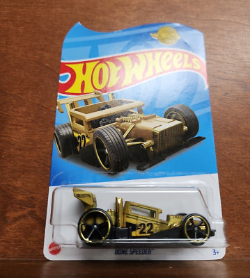 NEW 2022 HOT WHEELS BONE SPEEDER GOLD SERIES EDITION EXCLUSIVE DIECAST