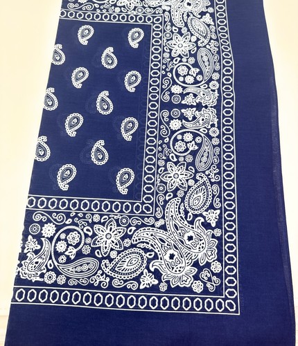 Confezione 4 X Bandana Grande Paisley Cotone Stampato Bandana - 27 x 27 Pollici Colore. - Foto 7 di 7