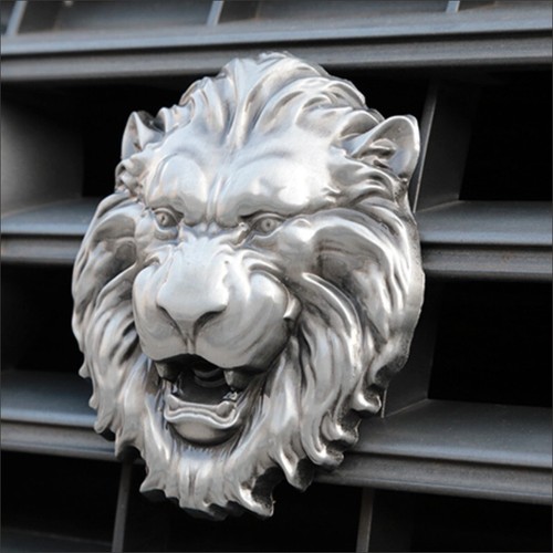 3D Metal Lion Head Embossed Car Emblem with Logo Metal - Bild 2 von 8