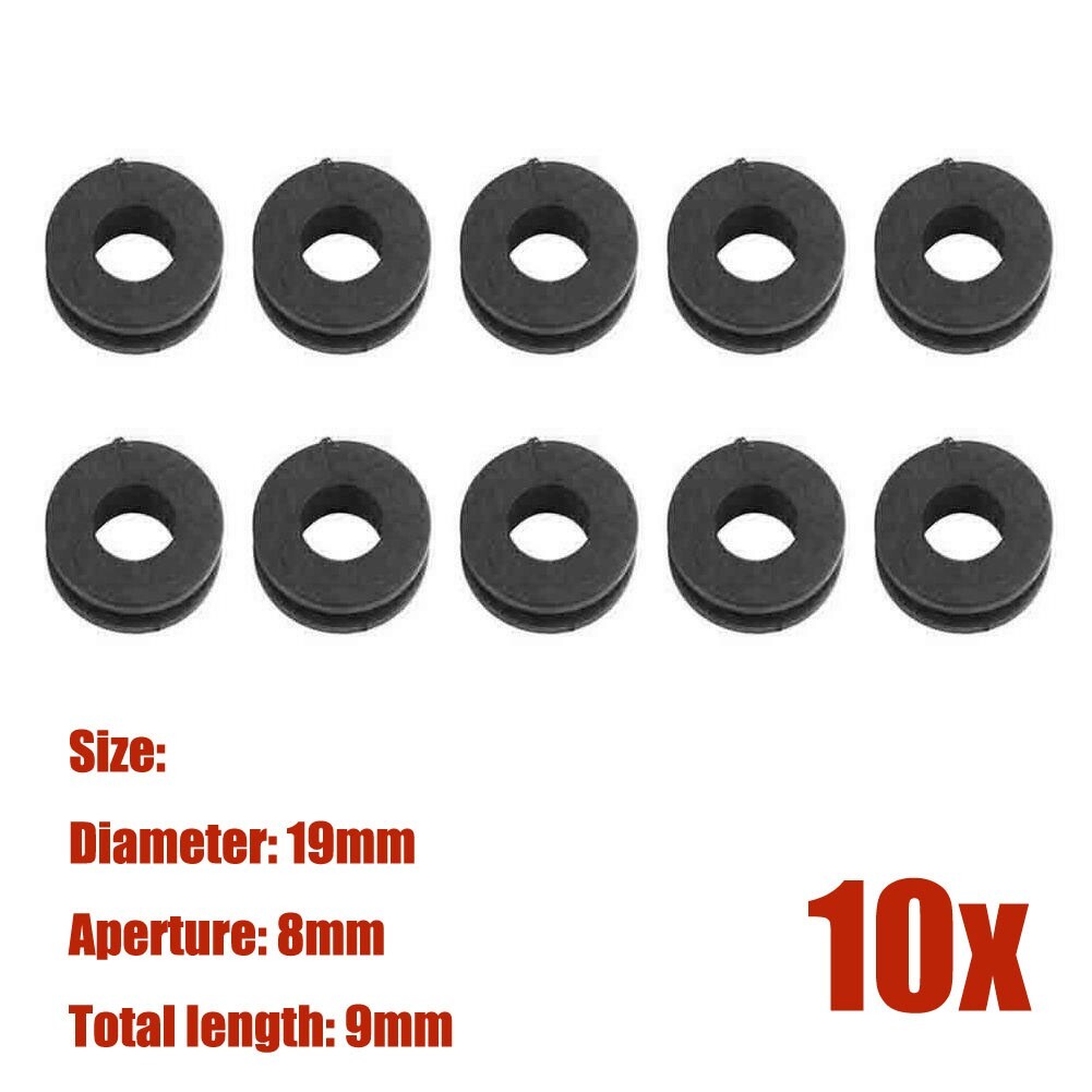 Portable Motorcycle Rubber Bolt Grommets Washer 10pcs Fine Workmanship Cushion eBay