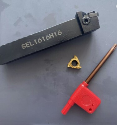 SEL1616H16 CNC Lathe Carbide Indexable Threading Turning Tool + 1pcs 16IR G60P