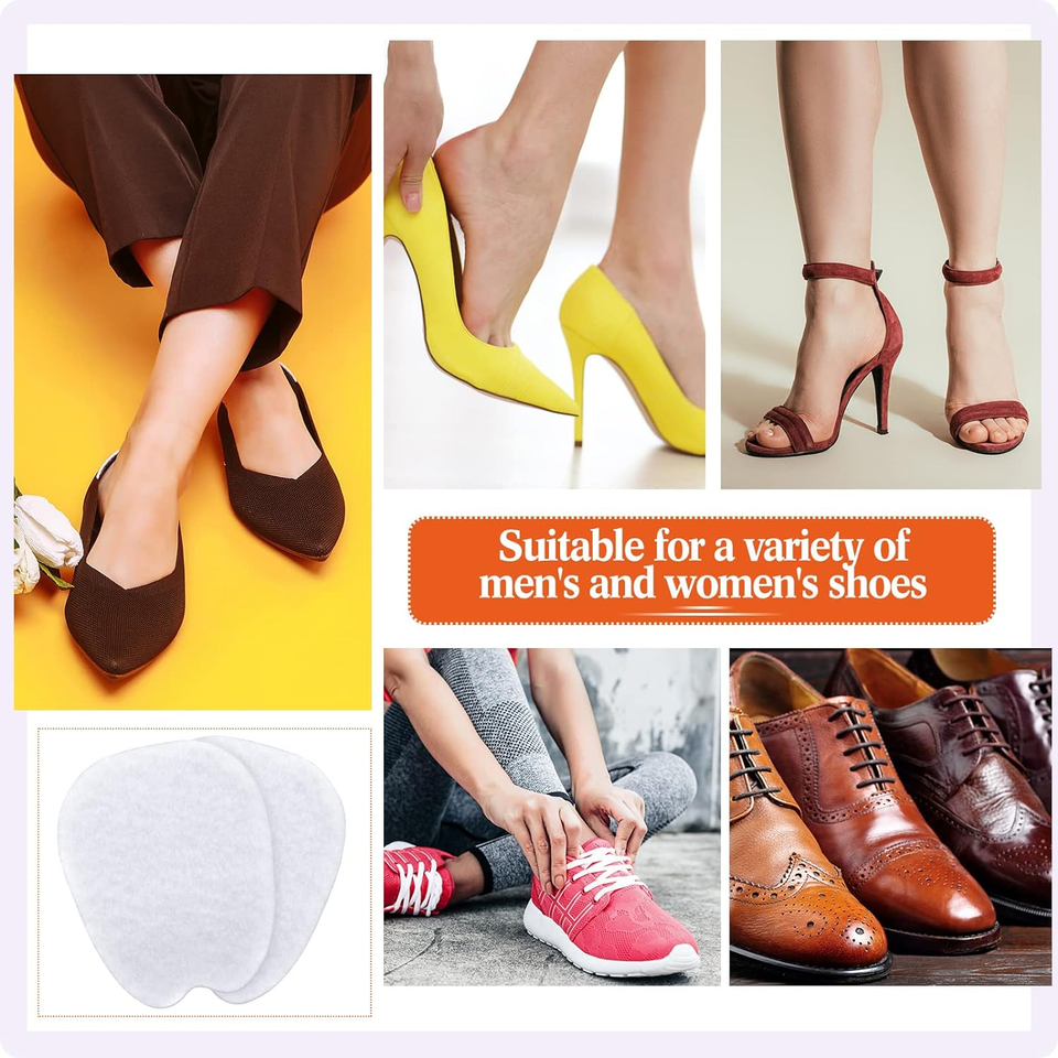 9 Pairs Felt Tongue Pads Cushion for Shoes Adhesive Tongue Pads for