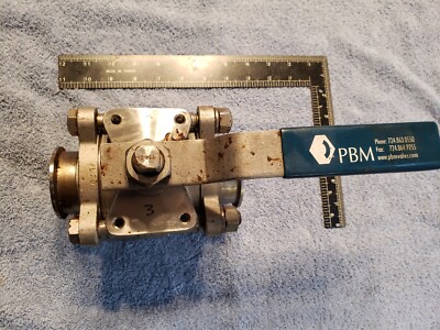 2'' 316L Sanitary Stainless Steel 2-Way Ball Valve PBM Manual CF3M SIHLH5X-G USED