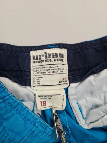 Urban Pipeline Shorts Boys 18 Blue Cargo Outdoors Casual Youth Kids - Picture 7 of 8