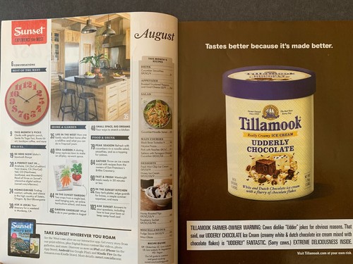 Sunset Magazine August 2014 2010's Lifestyle Travel Recipes Gardening Ads - Picture 4 of 10
