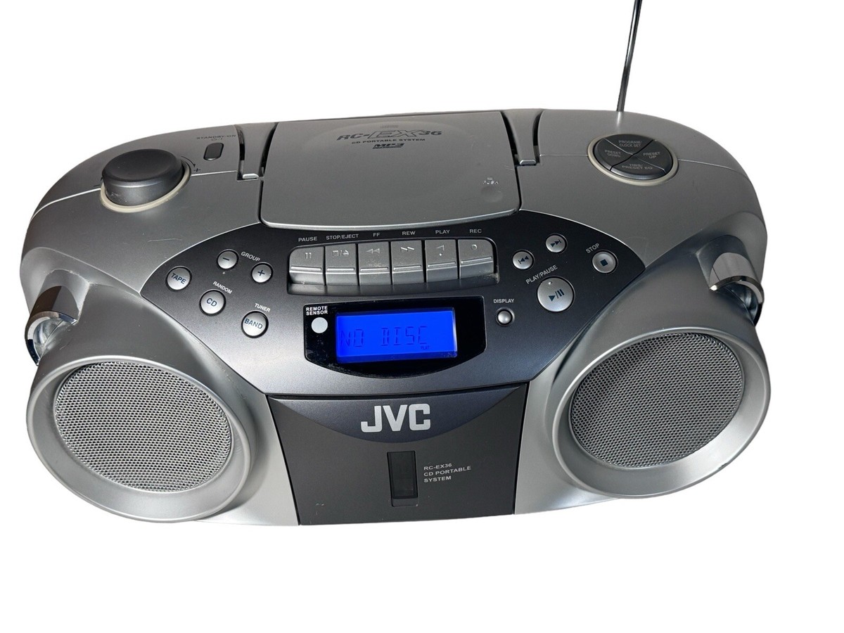 JVC RC-EX36 Radio Cassette CD Boombox tested Working- | eBay