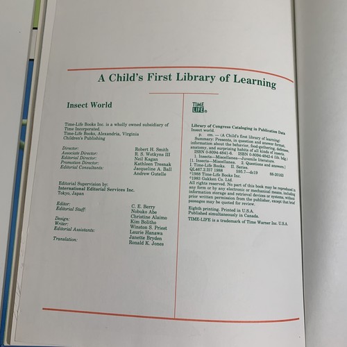A Child's First Library of Learning Insect World Hardcover Time Life - Picture 7 of 7