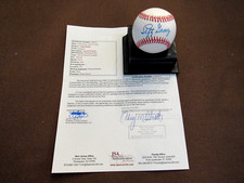 LEFTY GOMEZ 5 X WSC NY YANKEES HOF SIGNED AUTO VINTAGE OAL BASEBALL JSA LOA