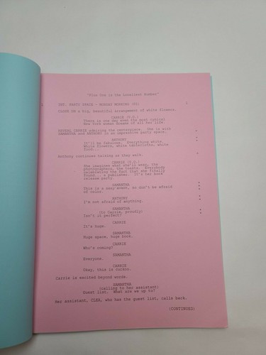 SEX AND THE CITY / 2002 TV Series Script, "Plus One Is the Loneliest Number" - Picture 5 of 12