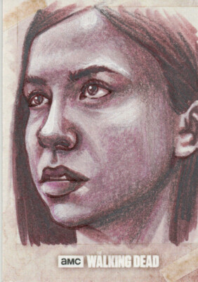 The Walking Dead Evolution, Ashleigh Popplewell Sketchkarte 1/1 