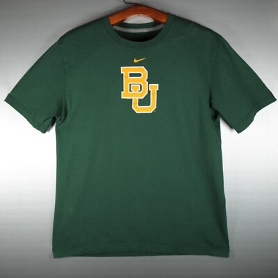 Nike Baylor Bears T-Shirt Adult Large Green Short Sleeve Football Sic 'em Waco