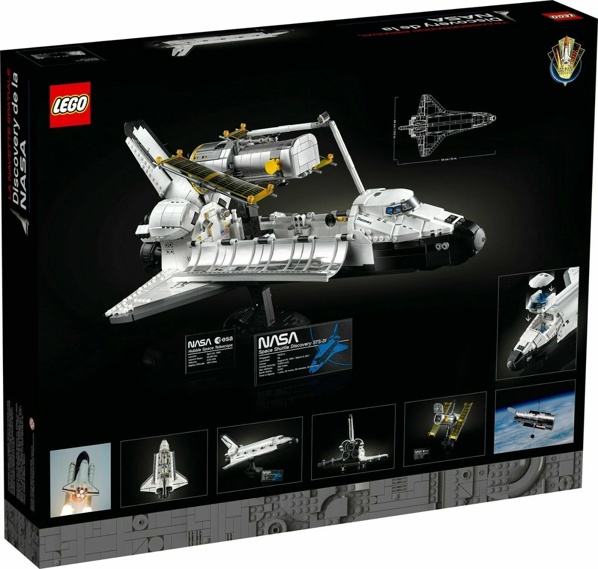 Lego Shuttle 10283 Expert NASA Space Shuttle Discovery & Hubble Telescope ~  New