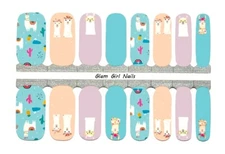 Llama Love Nail Polish Strips / Nail Wraps / Nail Stickers