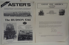 RARE VINTAGE ASTER'S GREATEST ACCOMPLISHMENT THE HUDSON 5344 PROMOTIONAL FLYER
