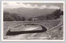 Buck Creek Gap North Carolina, The Blue Ridge Parkway, Mount Mitchell Cline RPPC