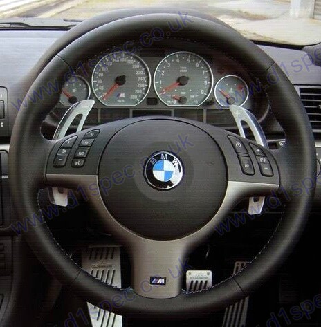 D1 SPEC EXTENDED SILVER ALUMINIUM PADDLE SHIFT FOR BMW M3 SMG E46 RACING F1 - Picture 2 of 2