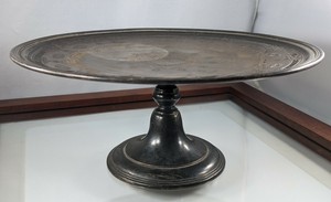Tiffany & Co Makers Sterling Silver Cake Stand 532 Grams 925-1000 Estate Antique