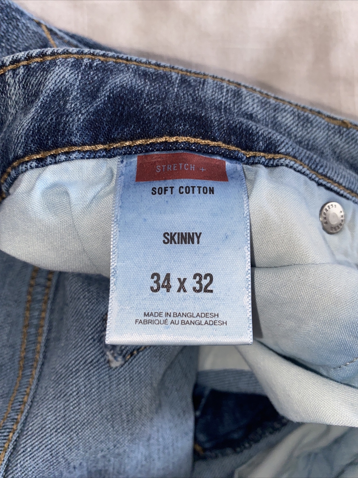 Express Men's Jeans Size 34x32 Skinny Fit Blue Denim Jeans Pants eBay