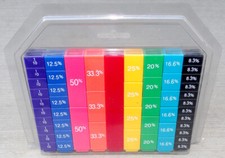 Lakeshore Equivalency Cubes 51 Piece Fractions Percentages Equivalence