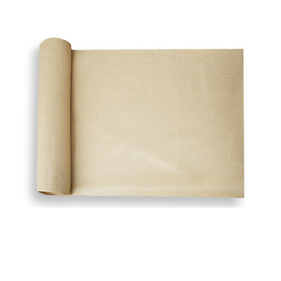 Beige Fabric Roll Shade Cloth Canopy Shelter Cover Outdoor Patio Yard UV Block