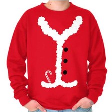 Ugly Christmas Festive Santa Claus Costume Womens or Mens Crewneck Sweatshirt