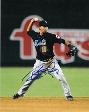 RUBEN TEJADA  NEW YORK METS  ACTION SIGNED 8x10