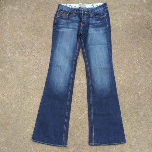 YMI Blue Denim Low Rise Bootcut Jeans 