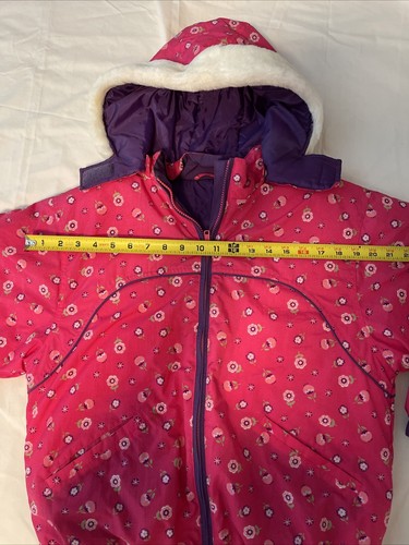 Girls Jacket Pink Flowers Small - Picture 5 of 6
