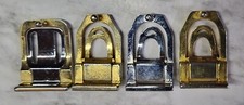 Vintage Belt Buckles. Lot of 4. Art Deco Look. Gold and Silver Tone. Need Polish