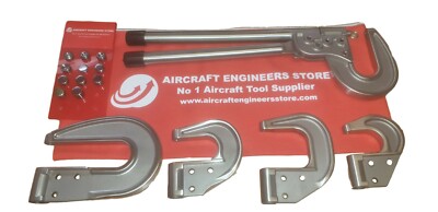 AIRCRAFT TOOLS DELUXE RIVET HAND SQUEEZER COMPLETE SET WITH DIES AND ...