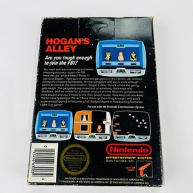 Hogan's Alley NES (Nintendo 1985) Completo en CAJA CIB 5 Tornillos Hangtab &iexcl;BONITO!