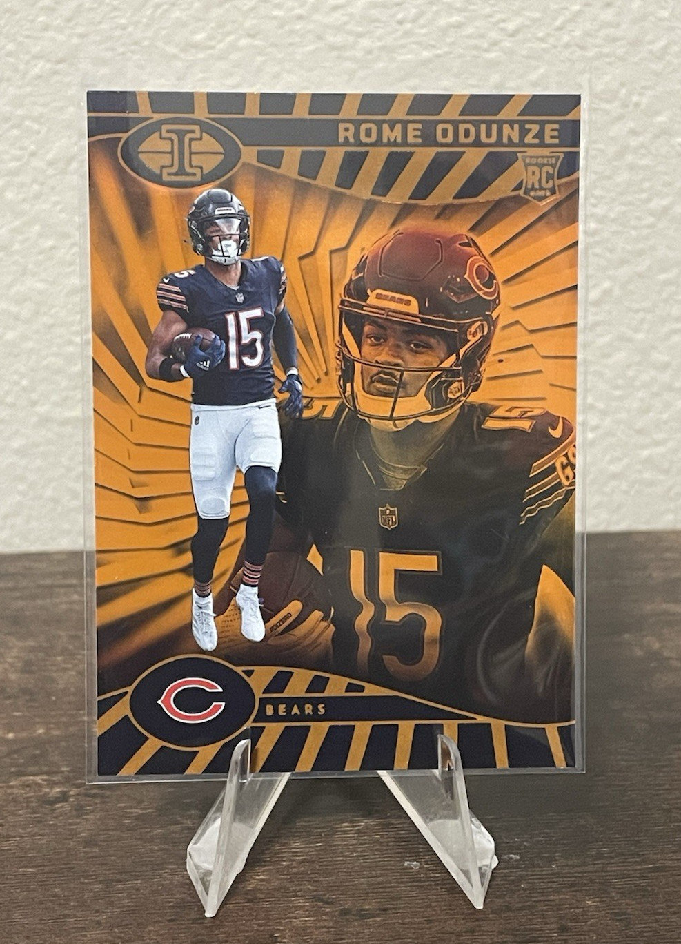 2024 Illusions Football - Rome Odunze - Orange Bears Color Match - #14