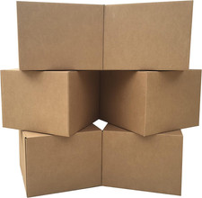 Large Moving Boxes 20'' X 20'' X 15'' Pack of 6 , Corrugated Cardboard Boxes fo