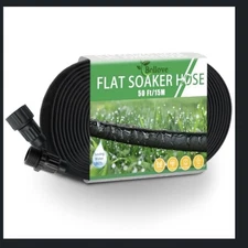 Flat Soaker Hose 50ft Heavy Duty Double Layer Design Drip Irrigation Hose NEW