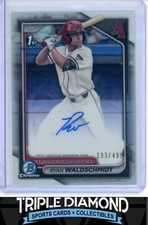 2024 Bowman Draft Chrome 1st Ryan Waldschmidt Auto Refractor #193/499 Z845