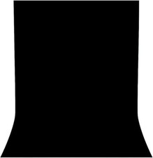 Black Photography Backdrop for Photoshoot, Fabric, 8x10 FT Black