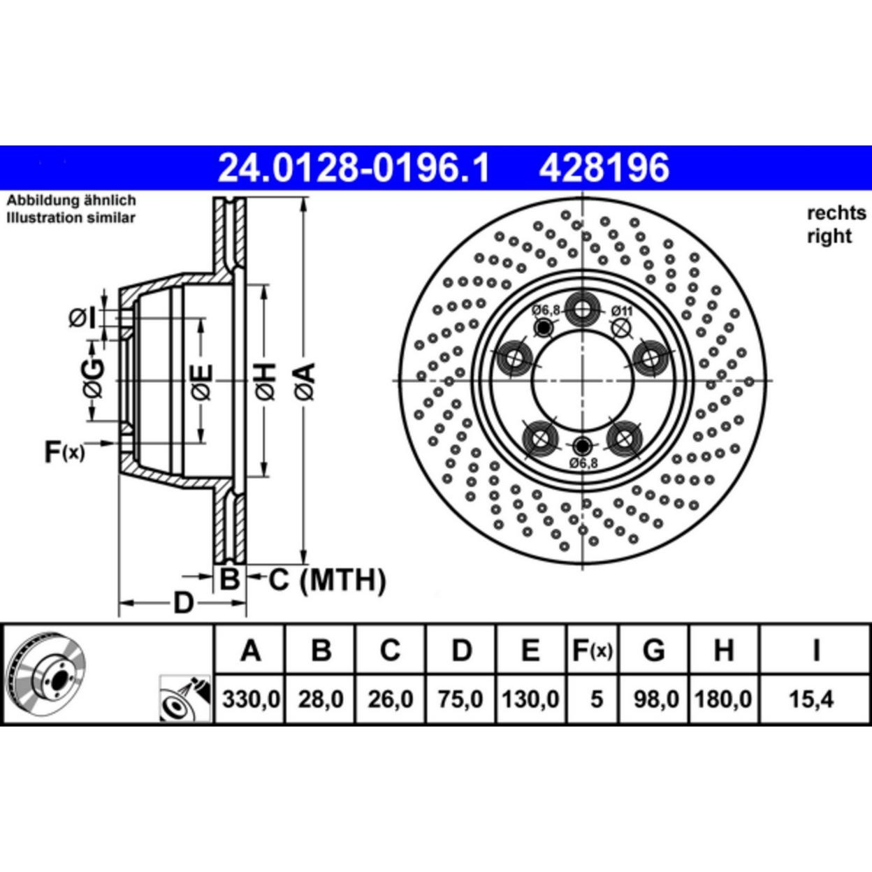 Porsche 911 GT3 2004 Brake disc
