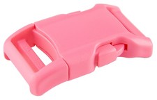 50 - 3/4 Inch Pink Contoured Side Release Plastic Buckles YKK