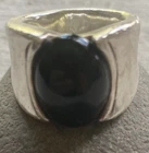 VTG Simon Sebbag SSD 925 Sterling Black Onyx Electro Form Ring Size 7