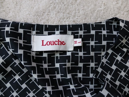 Abito Zola-Geo Louche taglia 14, nero, bianco, tasche, scollo a V, tasche, quadrato - Foto 15 di 17