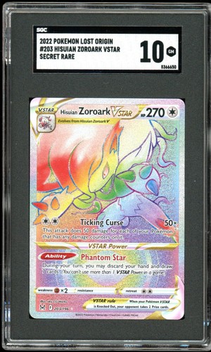 Hisuian Zoroark VSTAR graded SGC 10 for sale on eBay