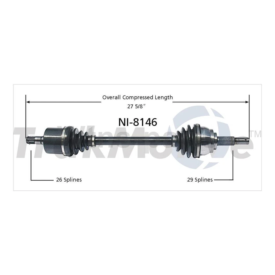 4X KIT DE COJINETE DE RUEDA JUNTAS DE EJE CV DELANTERO PARA NISSAN QUEST 2004-2006 TRABAJO PESADO Foto 2 de 4