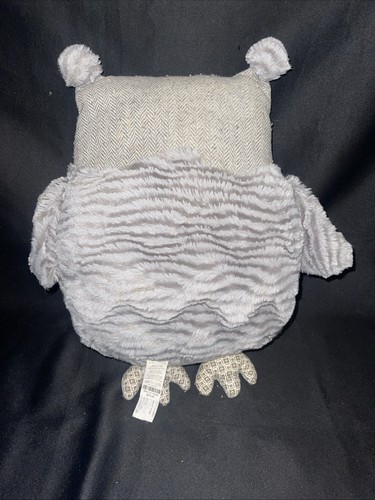 Pier 1 Imports Roxie Peluche Gufo Uccellino Peluche Giocattolo Grigio Tweed 16" - Foto 2 di 5