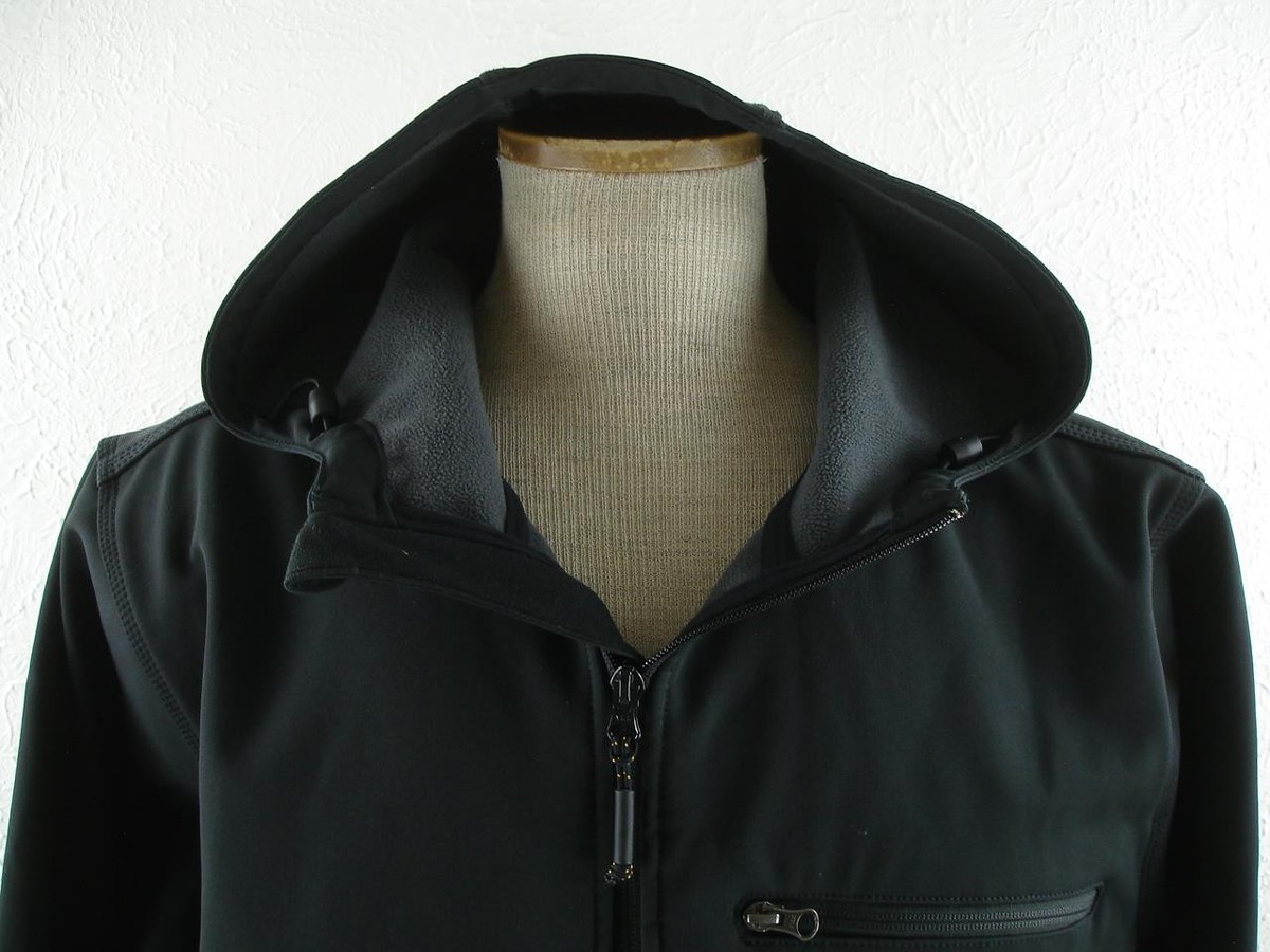 Carhartt Men's sz XLT Black Crowley Hooded Jacket Softshell Rain Defender  101300