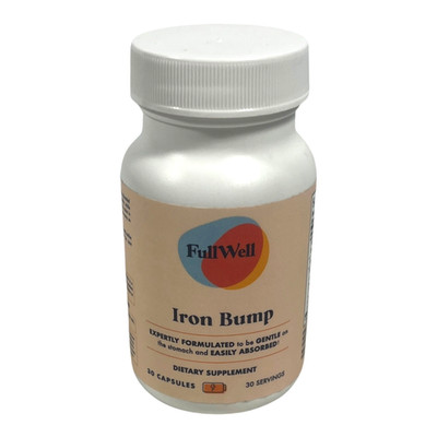 FullWell Iron Bump Dietary Supplement 30 Capsules - Easy Absorption