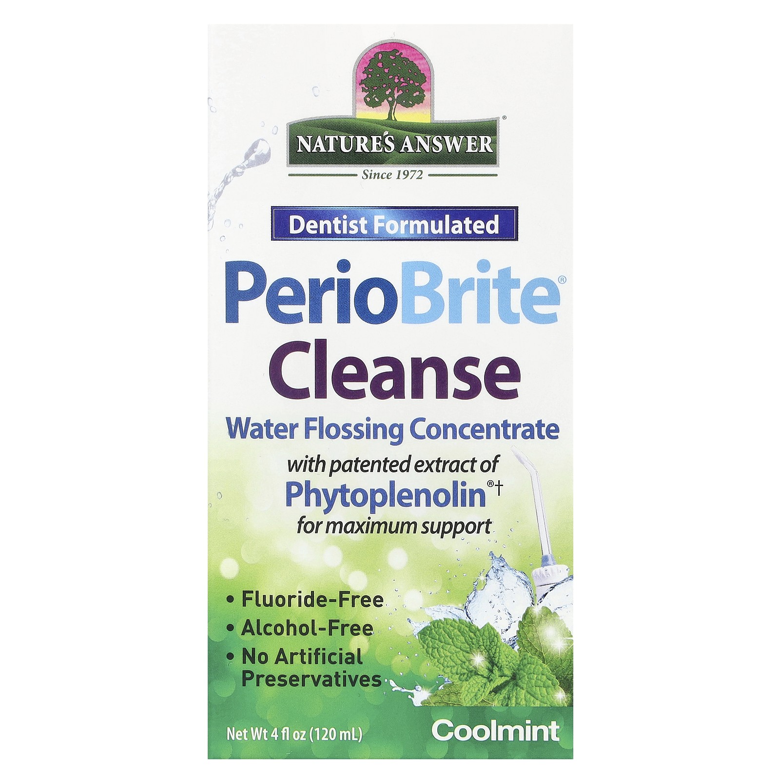 PerioBrite Cleanse водный концентрат для чистки зубов зубной нитью Прохладная мята 4 жидких унции 120 мл 3490₽